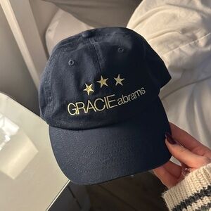 Gracie Abrams Navy Blue Cap with Gold Stars from her tour.